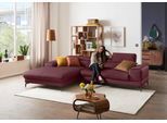 Ecksofa W.SCHILLIG "Piedroo, Designsofa mit tollem Sitzkomfort, elegant und bequem, L-Form", rot (burgundy z69), B:303cm H:70cm T:193cm, Longlife Xtra-Leder Z69: Das feinnarbige, gedeckte Softleder Z69 besticht durch seine außergewöhnliche Weichheit im trendigen »Vintage-Look«, Hautstärke 0, 9 - 1, 1 mm, Sofas, Ecksofa, Kopfteilverstellung, wahlweise mit Sitztiefenverstellung, Breite 303cm