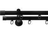 Gardinenstange SN DECO GROUP, schwarz, L:150cm Ø:19mm, Gardinenstangen, Gardinenstange