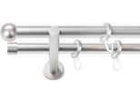 Gardinenstange SN DECO GROUP, chrom matt, L:150cm Ø:19mm, Gardinenstangen, Gardinenstange