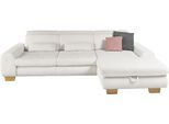 Ecksofa, grau (anthrazit), SET ONE BY MUSTERRING, Sofas, B/H/T: 307cm x 86cm x 195cm, Cord, Ottomane rechts, Sitzhöhe 49cm,Sitztiefenverstellung im 3-Sitzer,Kopfteilverstellung,ohne Bettfunktion,ohne Bettkasten, 88% Polyester;12% Polyamid, Ecksofa, whlw. mit Funktion, Kaltschaum, in Cord, anthrazit, Sitzhöhe 49, B:307cm H:86cm T:195cm