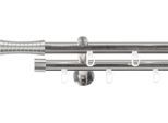 Gardinenstange SN DECO GROUP, silber (edelstahl optik), L:100cm Ø:19mm, Gardinenstangen, Gardinenstange