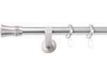 Gardinenstange SN DECO GROUP, silber (chrom matt), L:240cm Ø:19mm, Gardinenstangen, Gardinenstange