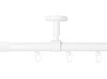 Gardinenstange SN DECO GROUP "Gardinenstange Innenlauf Brest Ø 19 mm, 1-läufig, Fixmaß", weiß, L:240cm Ø:19mm, Gardinenstangen, Gardinenstange