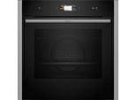 NEFF Backofen "B64FS31N0", Energieeffizienz: A+, grau (silberfarben), B:59,6cm H:59,5cm T:54,8cm, Backöfen, Optimaler Zugang dank Slide&Hide & gesundes Dämpfen bis 120 C, Backofen