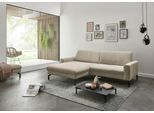 Ecksofa DIE PLANBAR "ZE-EM20028 L-Form, Breite 248 cm", beige (stone), B:248cm H:91cm T:179cm, 95% Polyester;5% Nylon, Sofas, Ecksofa, wahlweise mit Kopfstützen und Sitztiefenverstellung