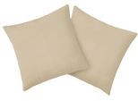 Kissenbezug OTTO HOME "Bailee", beige, B:50cm L:50cm, Musselin, Obermaterial: 100% Baumwolle, Kissenbezüge, Kissenbezug, weiche Musselin-Qualität, 50x50 cm, Hotelverschluß, Topseller