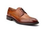 Base London Pocket Leren Heren Tan Brogue Schoenen