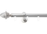 Gardinenstange SN DECO GROUP, silber (chrom matt), L:400cm Ø:19mm, Gardinenstangen, Gardinenstange