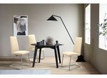 Polsterstuhl STRESSLESS "Laurel", beige (vanilla paloma, schwarz matt), B:53cm H:105cm T:60cm, Leder PALOMA: PALOMA ist ein durchgefärbtes Semianilin-Möbelleder mit natürlicher Narbung., Stühle, Polsterstuhl, High Back, Größe M, mit Beinen aus Stahl in Schwarz matt