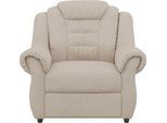 Sessel OTTO HOME "Boston", beige, H:102cm T:101cm, 100% Polyester, Sessel, Sessel, mit hoher Rückenlehne