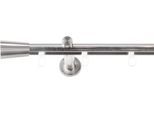 Gardinenstange SN DECO GROUP, silber (edelstahl optik), L:240cm Ø:19mm, Gardinenstangen, Gardinenstange