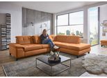 Ecksofa DIE PLANBAR "MP-IN18012 L-Form mit Kaltschaum-Polsterung", braun (zimt), B:310cm H:85cm T:260cm, 100% Polyester, Sofas, Ecksofa, Sitztiefenverstellung, optional Kopfteilverstellung & Schlaffunktion
