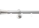 Gardinenstange SN DECO GROUP, silber (chrom matt), L:160cm Ø:19mm, Gardinenstangen, Gardinenstange