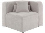 Sofa-Eckelement HOME AFFAIRE "Sundstrup", grau (taupe), B:93cm H:76,5cm T:93cm, 100% Polyester, Polsterelemente, Sofa-Eckelement, Modulserie, individuelle Zusammenstellung