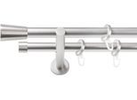 Gardinenstange SN DECO GROUP, silber (chrom matt), L:150cm Ø:19mm, Gardinenstangen, Gardinenstange