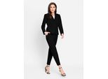 Hosenanzug HEINE, Damen, Gr. 36, Normalgrößen, schwarz, 63% Polyester, 34% Viskose, 3% Elasthan, Anzüge Hosenanzug