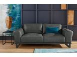 2,5-Sitzer W.SCHILLIG "montanaa", grau (anthrazit z69), B:212cm H:78cm T:94cm, Sofas, 2 5-Sitzer, mit Metallkufen in Schwarz pulverbeschichtet, Breite 212 cm