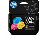 HP Tintenpatrone "302XL/304XL", bunt (cyan, magenta, gelb), Tintenpatronen, Tintenpatrone