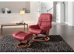 Relaxsessel STRESSLESS "Ruby", rot (cherry paloma), B:88cm H:99cm T:77cm, Leder BATICK: Batick ist ein leicht korrigiertes, durchgefärbtes und genarbtes Möbelleder, bei dem die meisten Unebenheiten und Spuren in der Regel entfernt wurden. Batick wird mitunter doppeltönig gefärbt, um der Oberfläche mehr Lebendigkeit zu verleihen. Dank einer schützenden Oberflächenbehandlung lassen sich die meisten