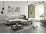 Ecksofa DIE PLANBAR "ZE-EM20028 L-Form, Breite 248 cm", beige (silber), B:248cm H:91cm T:179cm, 95% Polyester;5% Nylon, Sofas, Ecksofa, wahlweise mit Kopfstützen und Sitztiefenverstellung