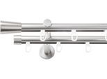 Gardinenstange SN DECO GROUP, silber (chrom matt), L:160cm Ø:19mm, Gardinenstangen, Gardinenstange
