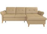 Ecksofa SIT & MORE "Göteborg", braun (cappuccino), B:268cm H:90cm T:176cm, Sofas, Ecksofa, Sitztiefenverstellung und Federkern, wahlweise mit Bettfunktion