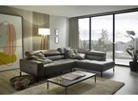 Ecksofa HOME AFFAIRE "Claya, L-Form, incl. Kopfteilverstellung, Breite 276 cm", grün (olive), B:276cm H:71cm T:219cm, 100% Leder, Sofas, Ecksofa, wahlweise elektrischer Sitzvorzug