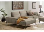 Ecksofa W.SCHILLIG "run, Designsofa mit tollem Sitzkomfort, bequem, L-Form", beige (ecru w82), B:319cm H:88cm T:178cm, Longlife Xtra-Leder Z73: Naturwalkleder der Luxusklasse aus den erlesensten Rohhäuten. Hautstärke 1, 1 – 1, 3 mm;ROHLEDER Jacquard-Flachgewebe Q2 W60 (63% Polyester, 37% Polyacryl);ROHLEDER Chenille-Flachgewebe Q2 W77 (68% Polyacryl, 32% Polyester);Stoff S37 (100% Polyester), Sofa
