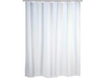 Duschvorhang WENKO "Uni", weiß, B:120cm H:200cm, Polyester, Duschvorhänge, Duschvorhang, Höhe 200 cm