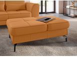Hocker SIT & MORE "Bendigo", gelb (curry), B:114cm H:42cm T:71cm, Hocker, Hocker, mit Klappfunktion, Bodenfreiheit 12 cm, wahlweise in 2 Fußfarben