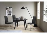 Polsterstuhl STRESSLESS "Laurel", schwarz (schwarz paloma, chrom matt), B:53cm H:105cm T:60cm, Leder PALOMA: PALOMA ist ein durchgefärbtes Semianilin-Möbelleder mit natürlicher Narbung., Stühle, Polsterstuhl, High Back, Größe L, mit Beinen aus Stahl in Chrom matt