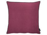 Dekokissen APELT "Stone", lila (bordeaux, unifarben), B:46cm H:0,5cm L:46cm, Leinen, Polyester, Dekokissen_Sitzkissen_Kissenhüllen, Dekokissen, mit Kettelrand