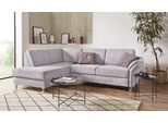 Ecksofa SIT & MORE "Clio L-Form", silber, B:254cm H:89cm T:190cm, Sofas, Ecksofa, wahlweise mit Schlaffunktion und Bettkasten, inklusive Federkern