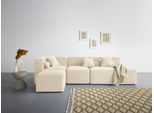 Ecksofa HOME AFFAIRE "Sundstrup L-Form", beige, B:303cm H:76,5cm T:93cm, 100% Polyester, Sofas, Ecksofa, Modulserie, individuelle Zusammenstellung