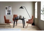 Polsterstuhl STRESSLESS "Laurel", braun (copper paloma, eiche gekalkt), B:58cm H:105cm T:60cm, Leder PALOMA: PALOMA ist ein durchgefärbtes Semianilin-Möbelleder mit natürlicher Narbung., Stühle, Polsterstuhl, High Back mit Armlehne, Größe L, mit schräggestellten Beinen in Eiche