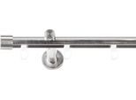 Gardinenstange SN DECO GROUP, silber (edelstahl optik), L:240cm Ø:19mm, Gardinenstangen, Gardinenstange