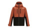 Regatta Highton Monochrome Waterdichte Jas voor Kinderen/Kinderen (Baksteen/Zwart)