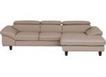 Ecksofa OTTO HOME "Pilot L-Form", sand, B:268cm H:73cm T:108cm, 100% Polyester, Feinstruktur 75000 Scheuertouren, Struktur 35000 Scheuertouren, Microfaser 40000, Sofas, Ecksofa, mit Kopfteilverstellung, wahlweise mit Schlaffunktion & Bettkasten