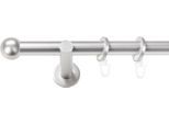 Gardinenstange SN DECO GROUP, chrom matt, L:300cm Ø:19mm, Gardinenstangen, Gardinenstange