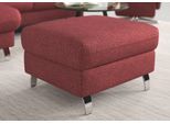 Stauraumhocker SIT & MORE "Grenoble", lila (chianti), B:66cm H:48cm T:76cm, Hocker, Stauraumhocker, mit Stauraum und satinierten Füßen