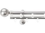 Gardinenstange SN DECO GROUP, silber (chrom matt), L:360cm Ø:19mm, Gardinenstangen, Gardinenstange