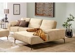 Ecksofa W.SCHILLIG "run, Designsofa mit tollem Sitzkomfort, bequem, L-Form", beige (sahara s37), B:319cm H:88cm T:178cm, Longlife Xtra-Leder Z73: Naturwalkleder der Luxusklasse aus den erlesensten Rohhäuten. Hautstärke 1, 1 – 1, 3 mm;ROHLEDER Jacquard-Flachgewebe Q2 W60 (63% Polyester, 37% Polyacryl);ROHLEDER Chenille-Flachgewebe Q2 W77 (68% Polyacryl, 32% Polyester);Stoff S37 (100% Polyester), So