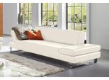 3-Sitzer W.SCHILLIG "taboo Designsofa mit hohem Sitzkomfort, Breite 232cm, Sitztiefe 69cm", weiß (weiß z59), B:232cm H:76cm T:101cm, Flachgewebe S22 (100% Polyester);Stoff S37 (100% Polyester): Luxus-Microfaser in Lederoptik;Longlife Xtra-Leder Z59: Glattleder mit modischer Prägung. Hautstärke 0, 9 - 1, 1 mm;Longlife Xtra-Leder Z69: Das feinnarbige, gedeckte Softleder Z69 besticht durch seine auße