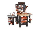Spielwerkbank SMOBY "Black+Decker Mega Center", orange (bunt), Rollenspielzeug, KinderB:117cm H:103cm T:56cm, Kunststoff, Spielwerkbank, B:117cm H:103cm T:56cm