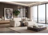 Schlafsofa HOME AFFAIRE "Noord Schlafecksofa, Breite 250 cm", natur, B:250cm H:82cm T:143cm, 94% Polyester, 6% Nylon, Sofas, Schlafsofa, Cord, Struktur, Webstoff, mit Wellenunterfederung, Massivholzrahmen