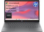 HP Chromebook "14a-nm0215ngx", meteorsilber, 4 GB RAM 64 GB SSD, Kompanio, ChromeOS, Notebooks, Chromebook