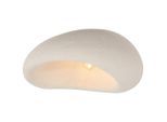 Collett's Monde Deckenleuchte, Weiß, Metall, Kunststoff, Wellen,Wellen, oval,oval, 43x32x60 cm, RoHS, CE, Lampen & Leuchten, Innenbeleuchtung, Deckenleuchten