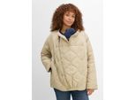 bonprix 3-in-1 Ultraleichte Umstands-Steppjacke mit Trageeinsatz (2-tlg. Set), beige, Gr.48, Leichte Umstandsjacke mit Babytrageeinsatz