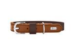 Dog Sport HUNTER Hundehalsband wolmar biothane x leder braun S