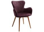 Mid.you , Bordeaux , Holz, Textil , Wildeiche , massiv , Füllung: Schaumstoff , 62x87x65 cm , Typenauswahl ,